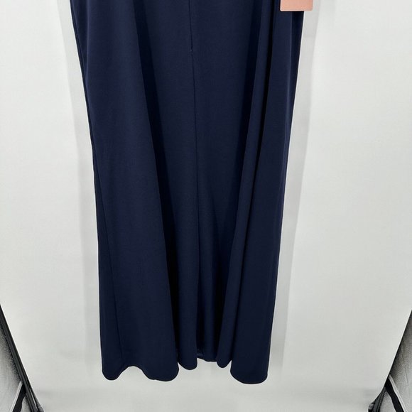 NWT BHLDN Anthropologie Tess Navy Blue Strapless Maxi Dress Prom Wedding Sz 18W - Picture 4 of 7